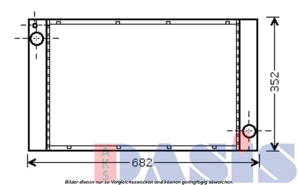 AKS DASIS Radiaator,mootorijahutus 050002N